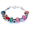 Metal And Murano Glass Mixed All Brands Beaded Bracelet