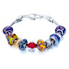 Metal And Murano Glass Mixed All Brands Beaded Bracelet