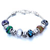 Metal And Murano Glass Mixed All Brands Beaded Bracelet
