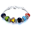 Metal And Murano Glass Mixed All Brands Beaded Bracelet