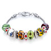 Metal And Murano Glass Mixed All Brands Beaded Bracelet