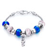 Metal And Murano Glass Mixed Dangle All Brands Beaded Bracelet