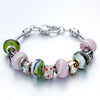 Metal And Murano Glass Mixed All Brands Beaded Bracelet