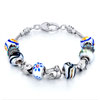 Metal And Murano Glass Mixed All Brands Beaded Bracelet