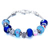 Metal And Murano Glass Mixed All Brands Beaded Bracelet