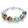 Metal And Murano Glass Mixed All Brands Beaded Bracelet