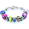 Metal And Murano Glass Mixed All Brands Beaded Bracelet