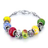 Metal And Murano Glass Mixed All Brands Beaded Bracelet