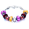 Metal And Murano Glass Mixed All Brands Beaded Bracelet