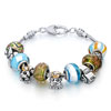 Metal And Murano Glass Mixed All Brands Beaded Bracelet
