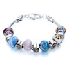 Metal And Murano Glass Mixed All Brands Beaded Bracelet