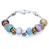 Metal And Murano Glass Mixed All Brands Beaded Bracelet