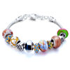 Metal And Murano Glass Mixed All Brands Beaded Bracelet