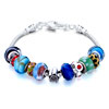 Metal And Murano Glass Mixed All Brands Beaded Bracelet