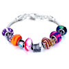 Metal And Murano Glass Mixed All Brands Beaded Bracelet