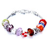 Metal And Murano Glass Mixed All Brands Beaded Bracelet