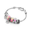 Love Grandma Murano Glass Silver Set Beaded Bracelet