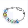 Murano Glass Crystal Set Beaded Bracelet