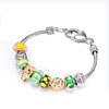 Murano Glass Crystal Set Beaded Bracelet