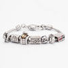 18K Gold Plated Super  Mom  Two For Mother Beaded Bracelet