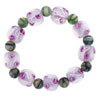 Pink And Green Millefiori Murano Glass Necklace