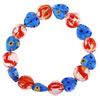 Blue Heart Millefiori Necklace