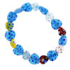 Murano Glass Heart Millefiori Glass Necklace