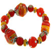 Red Cat Eye And Millefiori Necklace