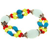 Multicolored Beaded Acrylic Glass Necklace