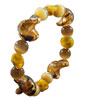 Amber Cat Eye And Murano Glass Bracelet