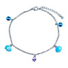 Dangle Shell And  Crystal  Bracelet Charm