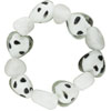 White And Black Speckled Beaded Bracelet