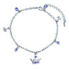 Dangle  Crystal  And Crown Bracelet Charm