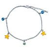 Dangle Starfish And  Crystal  Bracelet Charm