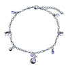 Dangle Apple And  Butterfly  Bracelet Charm