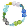 Heart Millefiori Murano Glass Beaded Bracelet