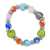 Multi Color Murano Glass Heart Necklace