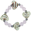 Mint Murano Glass Heart Necklace