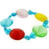 Blue And Multicolor Beaded Bracelet