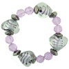 Murano Glass Heart Glass Pink Necklace