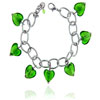 Green Heart Murano Glass Necklace