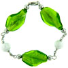 Greef Leaflet Murano Glass Beaded Bracelet