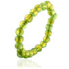 Light Green With Gold Foil Murano Glass Bracelet