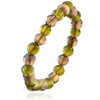 Green And Lavender Gold Foil Murano Glass Necklace