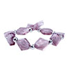  Purple  Bicone Beads Bracelet