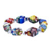  Murano Glass - Multi Color Millefiori Murano Bracelet