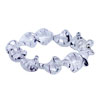 Silver Helix Beads Murano Glass Bracelet