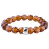 One Fastener Amber Quartz Bracelet