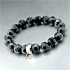 One Fastener Black Quartz Bracelet