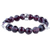 Three Fasteners Grape Quartz Bracelet
